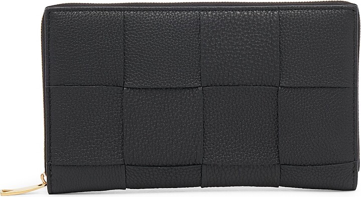 Bottega Veneta Women's Cassette Leather Wallet - Black