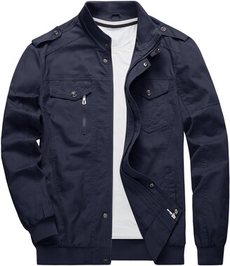 navy cargo jacket