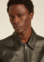 Thumbnail for your product : Paul Smith Men's Black Leather Zip-Front Jacket