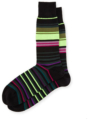 Paul Smith Town-Striped Neon Socks