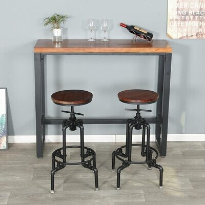 Williston Forge Antique Industrial, Industrial Style Counter Height Bar Stools