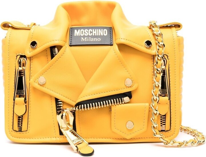 Moschino Leather Jacket Shoulder Bag - ShopStyle