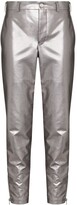 Thumbnail for your product : Comme des Garçons Homme Plus Metallic-Effect Straight-Leg Trousers