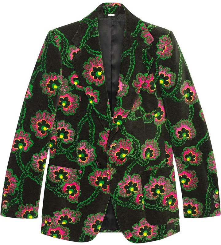 GUCCI X KEN SCOTT FLORAL VELVET JACKET