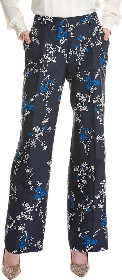 Gates Silk & Linen-Blend Pant