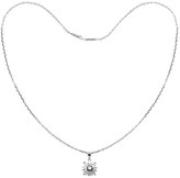Thumbnail for your product : Lipsy Tresor Paris White Gold Hearts & Arrows Necklace 5mm Stone