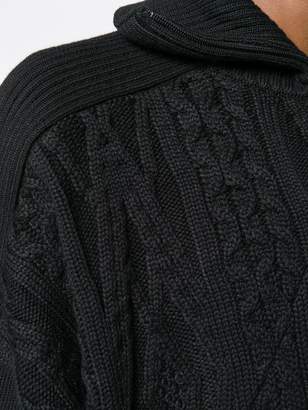 Balenciaga mixed knit jumper