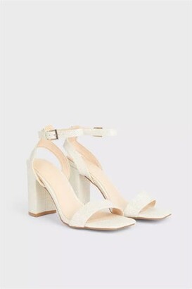 Principles Womens/Ladies Serene Block Heel Sandals - White