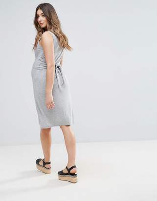 Mama Licious Mama.licious Mamalicious Nursing Sleeveless Jersey Dress With Tie Back Detail