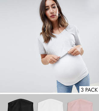 ASOS Maternity DESIGN Maternity bump band 3 pack