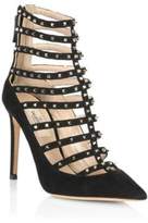 Thumbnail for your product : Valentino Love Stud Suede Pumps