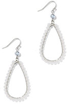 Thumbnail for your product : New York and Company Faux-Pearl Open Teardrop Earring