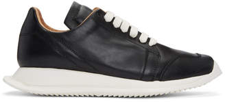 Rick Owens Black Oblique Sneakers