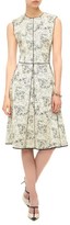 Thumbnail for your product : Narciso Rodriguez White Pleated Jacquard Dress