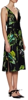 Thumbnail for your product : Proenza Schouler Printed Deep V-Neck Slit Midi Dress