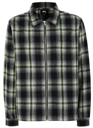 mens flannel jacket with zipper