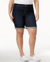 Thumbnail for your product : Style&Co. Style & Co Plus Size Cuffed Denim Shorts, Created for Macy's