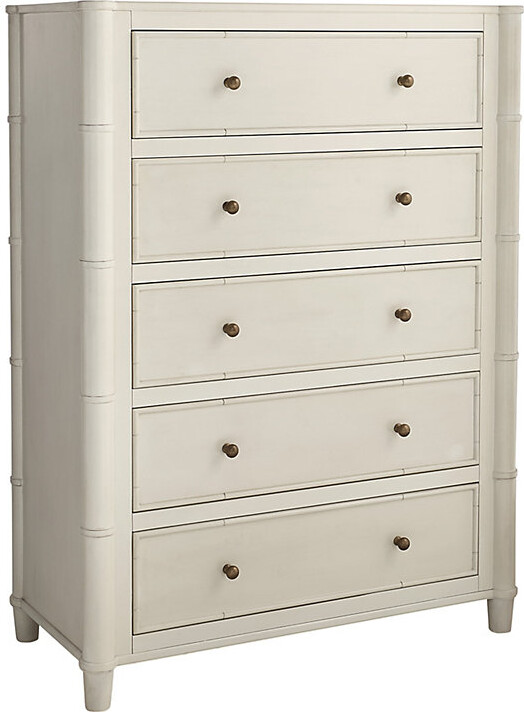 Ballard Designs Villandry 5-Drawer Tall Dresser - Washed Linen