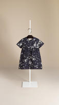 Thumbnail for your product : Burberry Floral Print Cotton Silk Dress