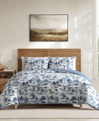 Eddie Bauer Vintage Forest Toile Reversible Comforter Sets