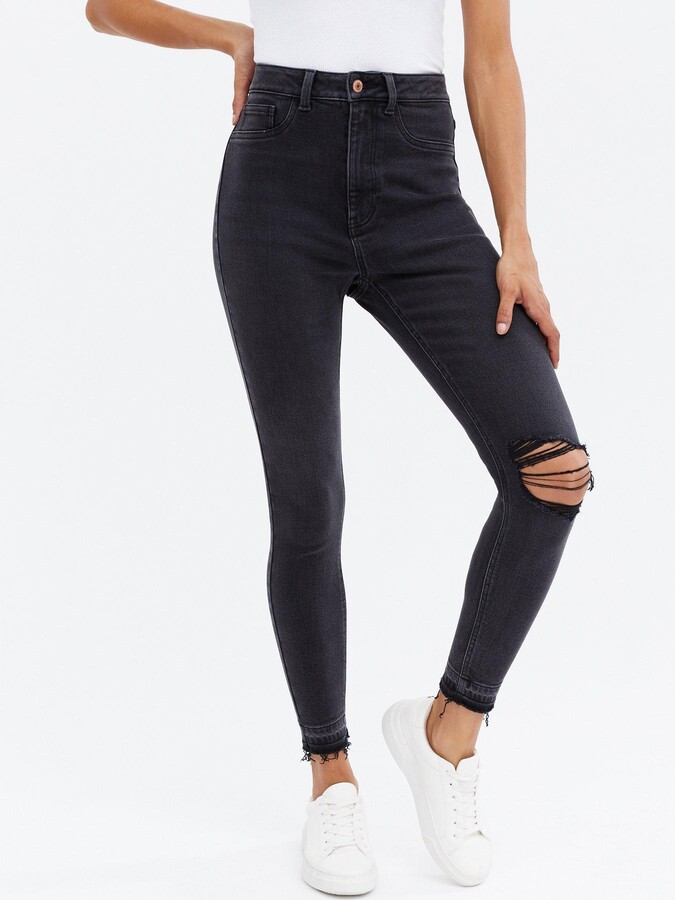 Denim Super High Waisted Jeans | Shop the world's largest collection of  fashion | ShopStyle UK