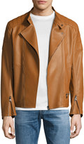 Thumbnail for your product : Ferragamo Lambskin Nappa Moto Jacket, Tan