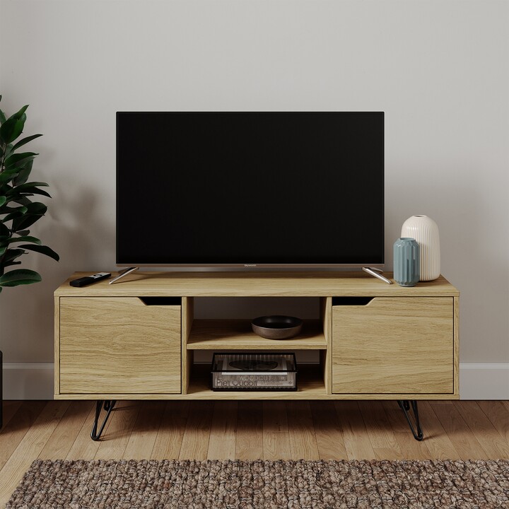 Dunelm Bella TV Unit Oak Effect Oak ShopStyle