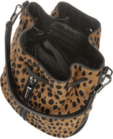 Thumbnail for your product : Elizabeth and James Cynnie Mini animal-print calf hair shoulder bag