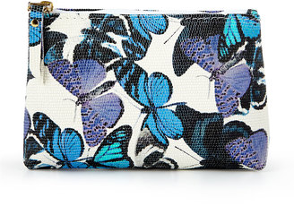 Graphic Image Personalized Butterfly-Print Cosmetic Case
