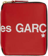 Thumbnail for your product : Comme des Garçons Wallets Red Huge Logo Zip Around Wallet