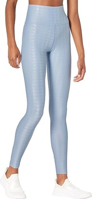 Carbon38 High-Rise Full Length Leggings In Houndstooth Takara Shine  (Glacier Blue) Women's Clothing - ShopStyle