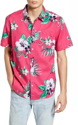 Vans Trap Floral Short Sleeve Button-Up Shirt - ShopStyle