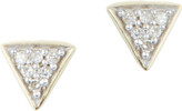 Thumbnail for your product : Adina Reyter Super Tiny Pavé Diamond Triangle Earrings