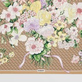 Thumbnail for your product : Burberry Floral and Monogram Print Silk Square Scarf