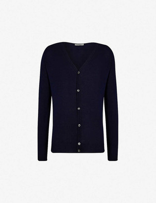 John Smedley Petworth V-neck merino wool cardigan - ShopStyle