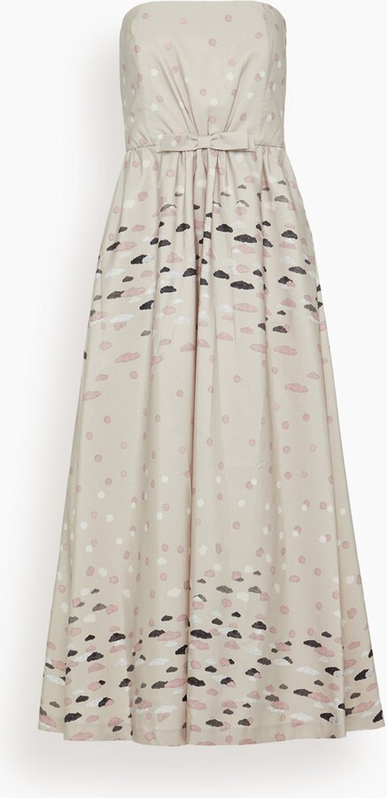 Bodette Dress in Polka Clouds