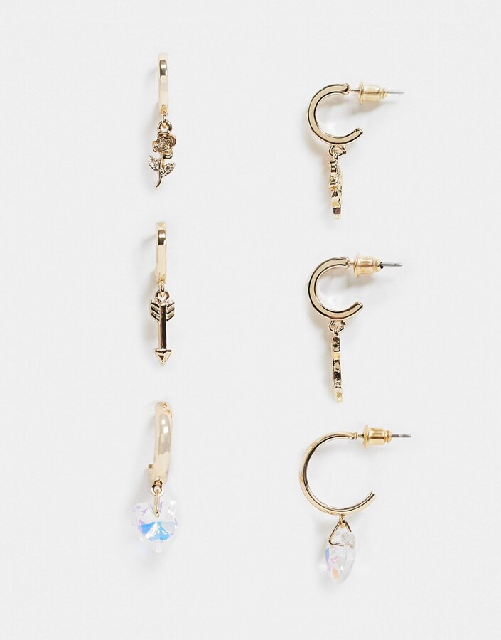 Topshop Gold Earrings | Shop the world's largest collection of fashion |  ShopStyle