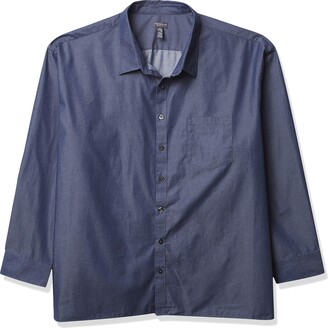 Van Heusen Men's Big & Tall Big Never Tuck Long Sleeve Button Down Shirt