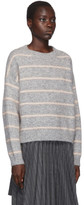 Thumbnail for your product : Acne Studios Grey Striped Mohair Sweater