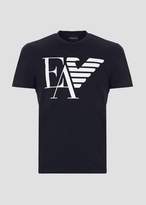 Thumbnail for your product : Emporio Armani Cotton Jersey T-Shirt With Logo Print