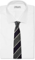 Thumbnail for your product : Drakes Striped Silk, Mohair and Wool-Blend Tie