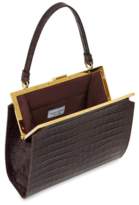 Thumbnail for your product : Mansur Gavriel Croc Embossed Leather Elegant Bag in Classic
