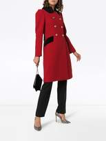 Thumbnail for your product : Dolce & Gabbana double-breasted contrast collar wool blend coat