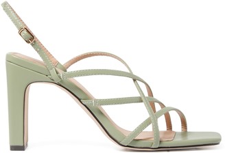 Forever New Bronte Strappy Heels - Sage Green - 37