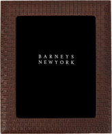 Thumbnail for your product : Barneys New York Grid-Stamped Leather Picture Frame