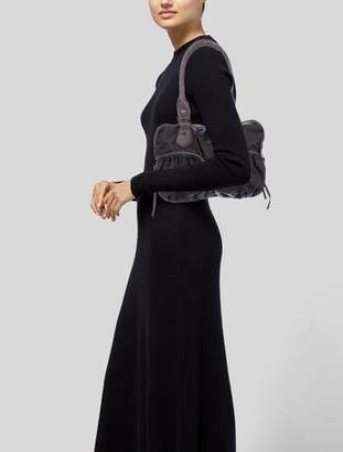 MZ Wallace Leather-Trimmed Nylon Zip Shoulder Bag