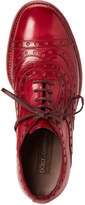 Thumbnail for your product : Dolce & Gabbana Burgundy Brogue Leather Oxfords