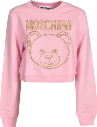 Moschino Bear Embellished Cropped Top