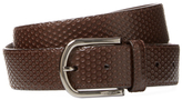 Thumbnail for your product : a. testoni Embossed Leather Belt