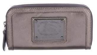 Burberry Metallic Leather Wallet